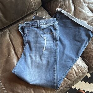 Democracy Ab Solution Blue Flare & Wide Leg Jeans